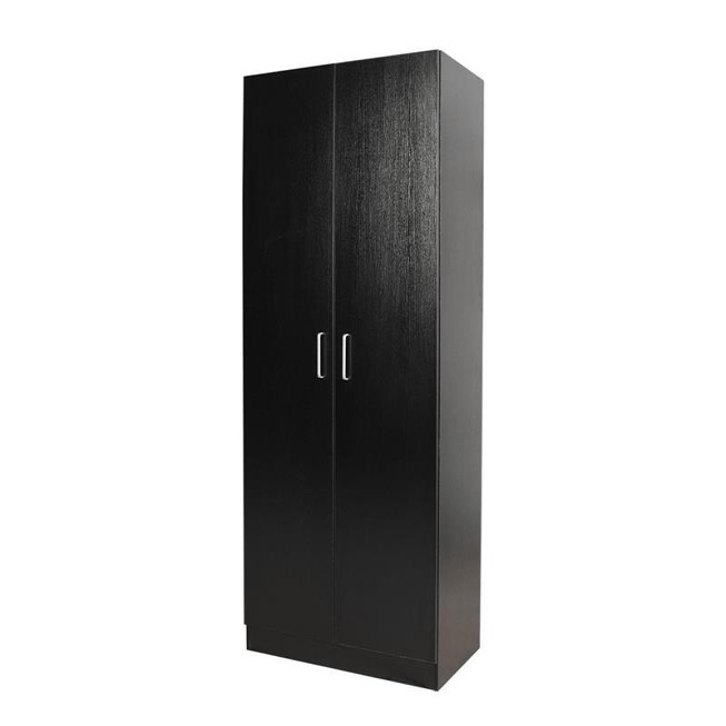 Beli 2 Door Hanging Black Wardrobe