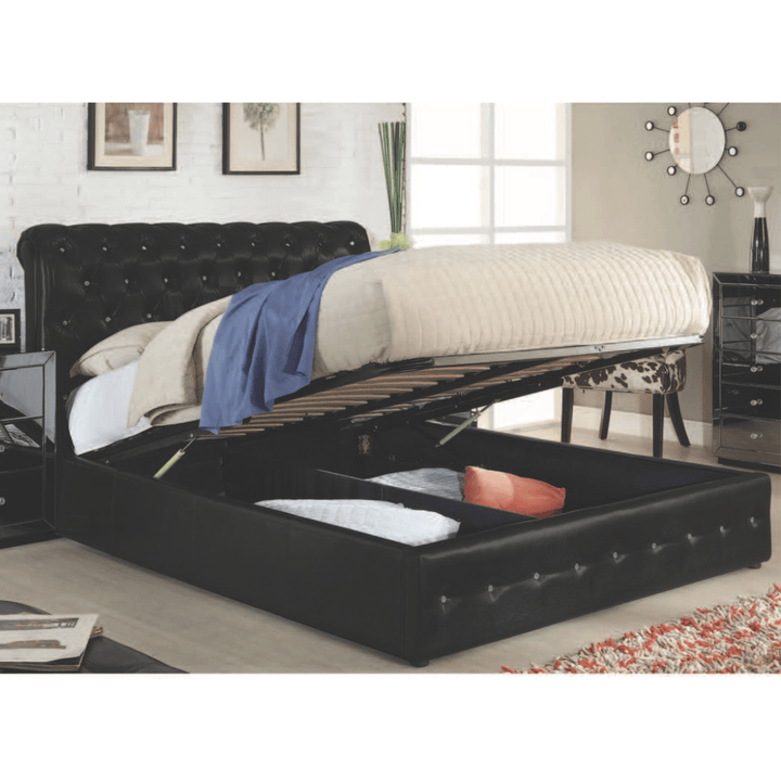 Callisto Leather Queen Bed