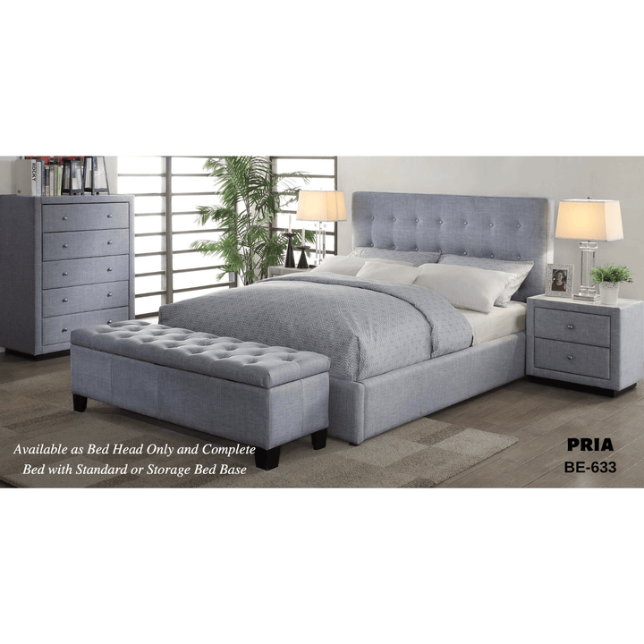 Pria Fabric Single Bed Frame