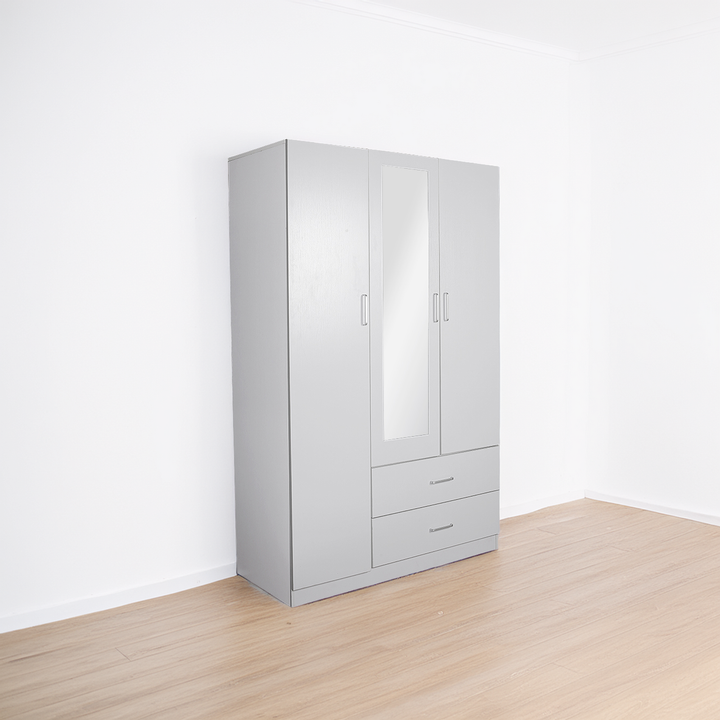 Beli 3 Door White Wardrobes with 2 drawers