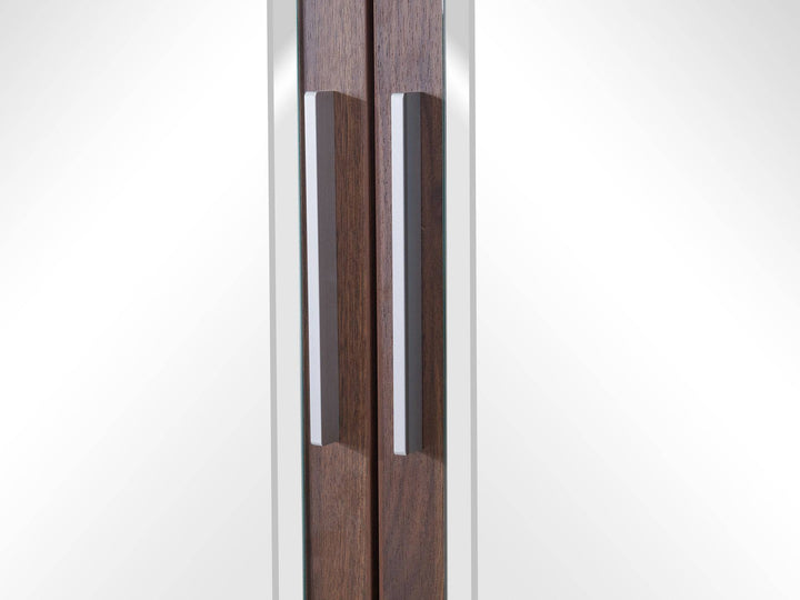Dia 2 Tone Walnut and white 4 doors wardrobe - Easy Home Furniture