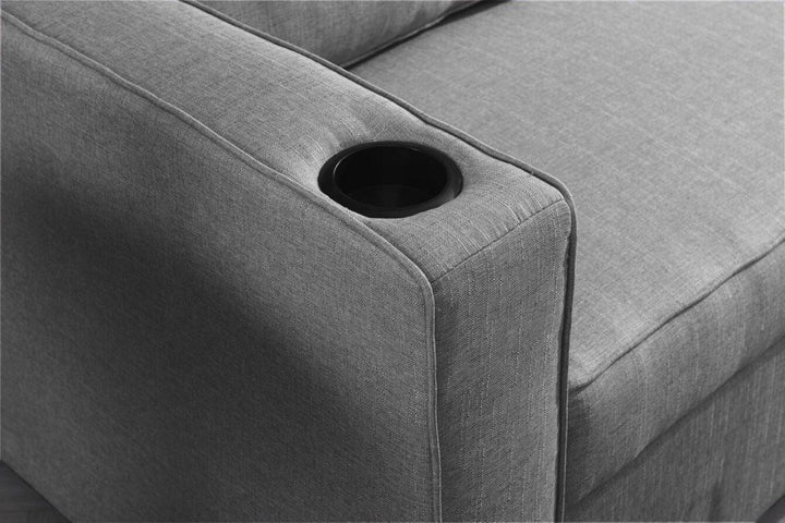 Miles 2 Seater Sofa Bed- Dark Grey - DLB Furniture