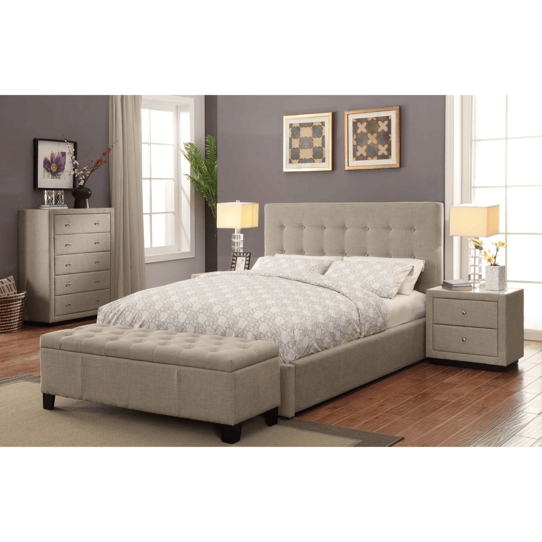 Pria Fabric King Single Bed Frame