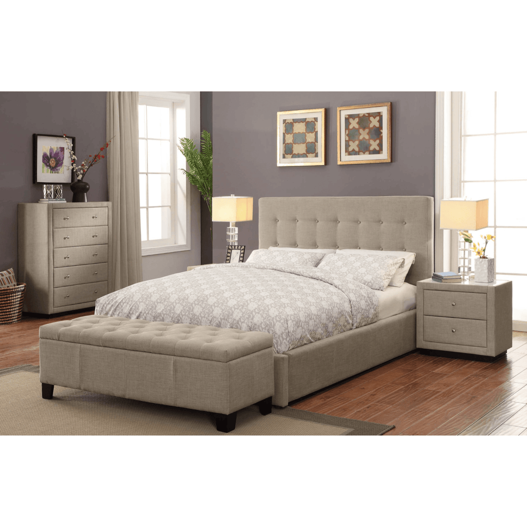 Pria Fabric Single Bed Frame - DLB Furniture