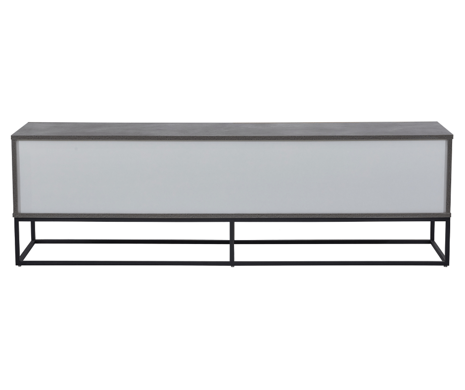 Jay TV Stand - Cement & Dark Oak - DLB Furniture