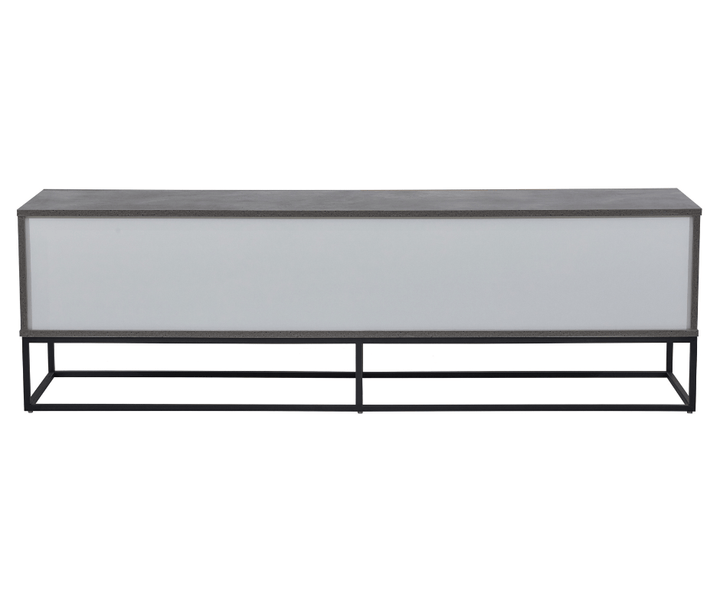Jay TV Stand - Cement & Dark Oak - DLB Furniture