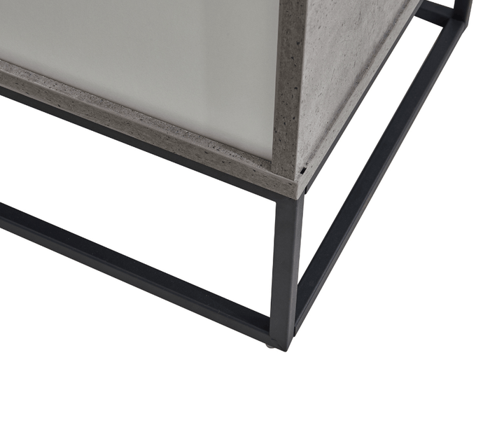 Jay TV Stand - Cement & Dark Oak - DLB Furniture