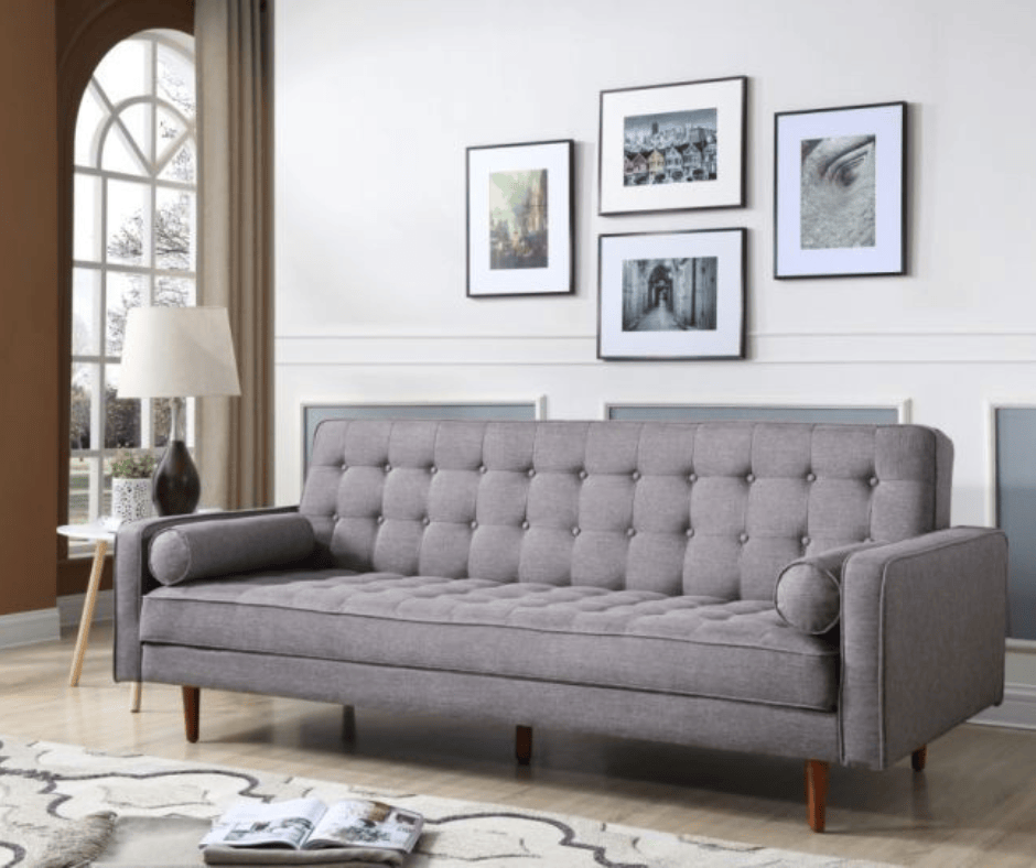Sofia 3 Seater Sofa Bed - Dark Grey - DLB Furniture