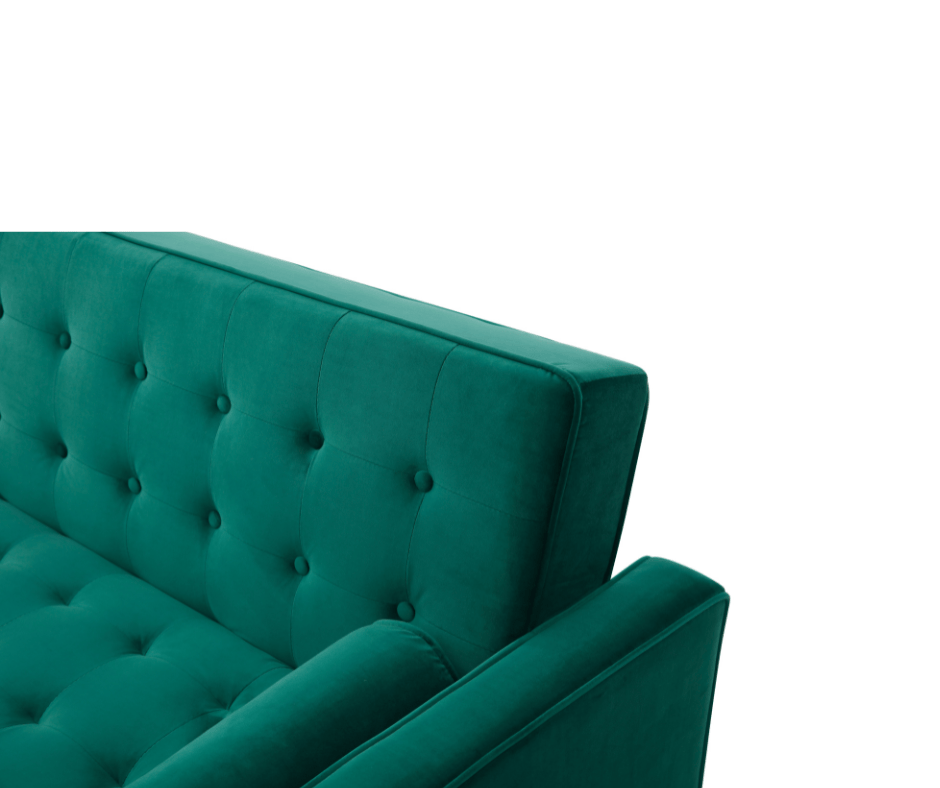 Sofia Sofa Bed 3 Seater - Velvet Green - DLB Furniture