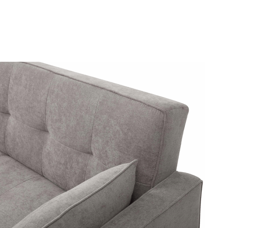 Junny 3 Seater Sofa Bed with Extra Middle Storage - Grey - DLB Furniture