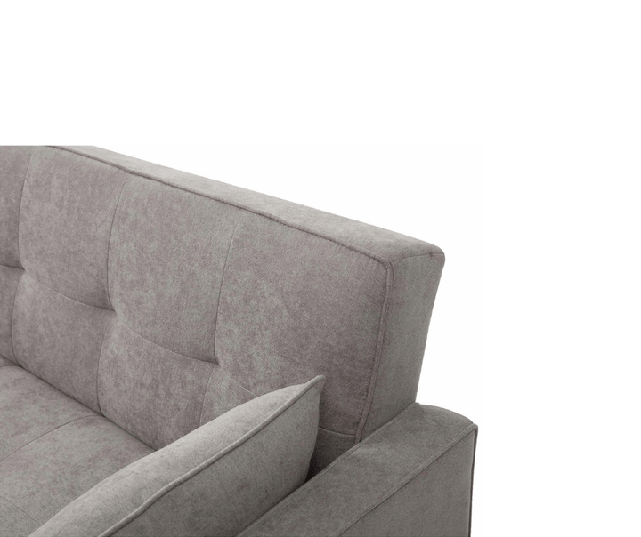 Junny 3 Seater Sofa Bed with Extra Middle Storage - Grey - DLB Furniture