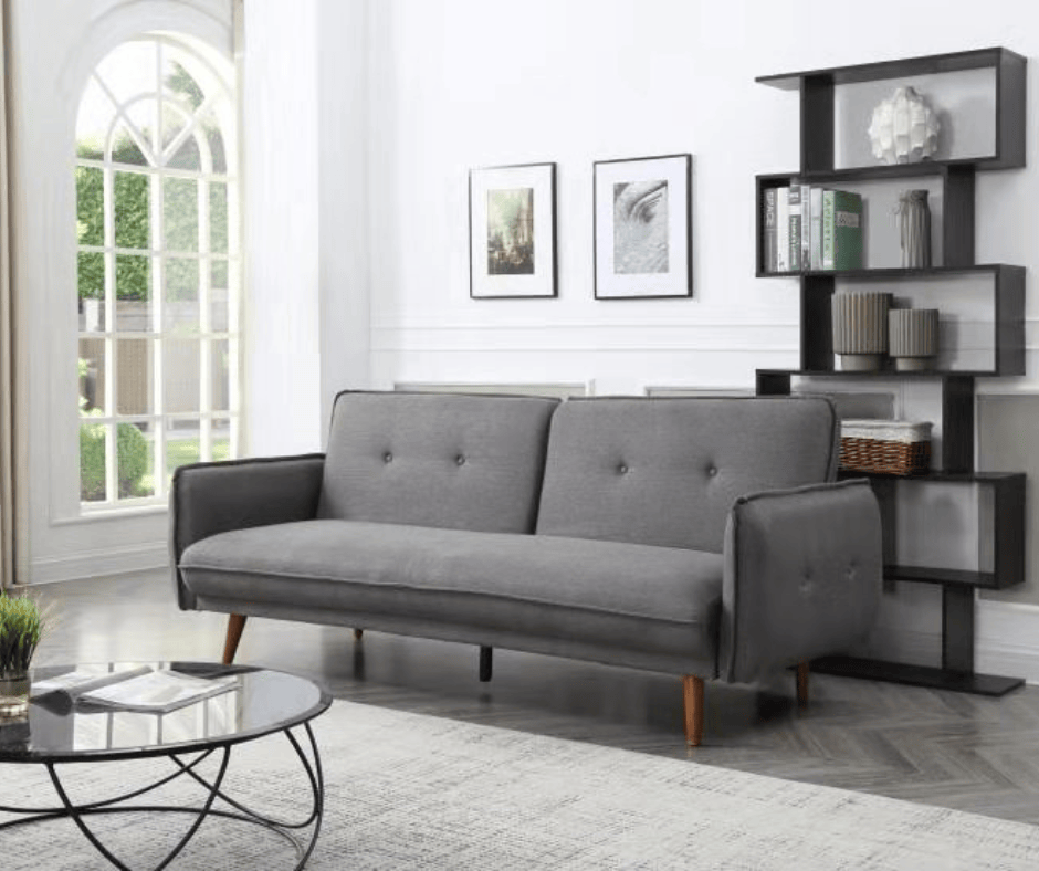 Sarah Sofa Bed SP111-2 - BL537 Dark Grey - DLB Furniture