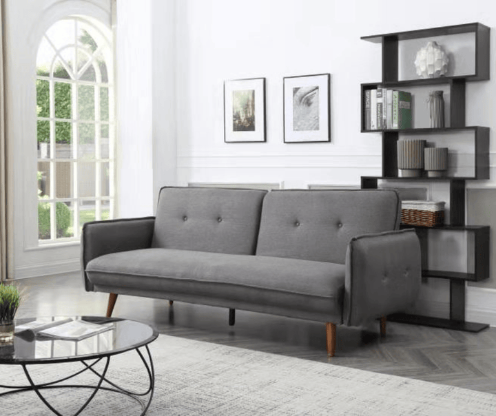 Sarah Sofa Bed SP111-2 - BL537 Dark Grey - DLB Furniture
