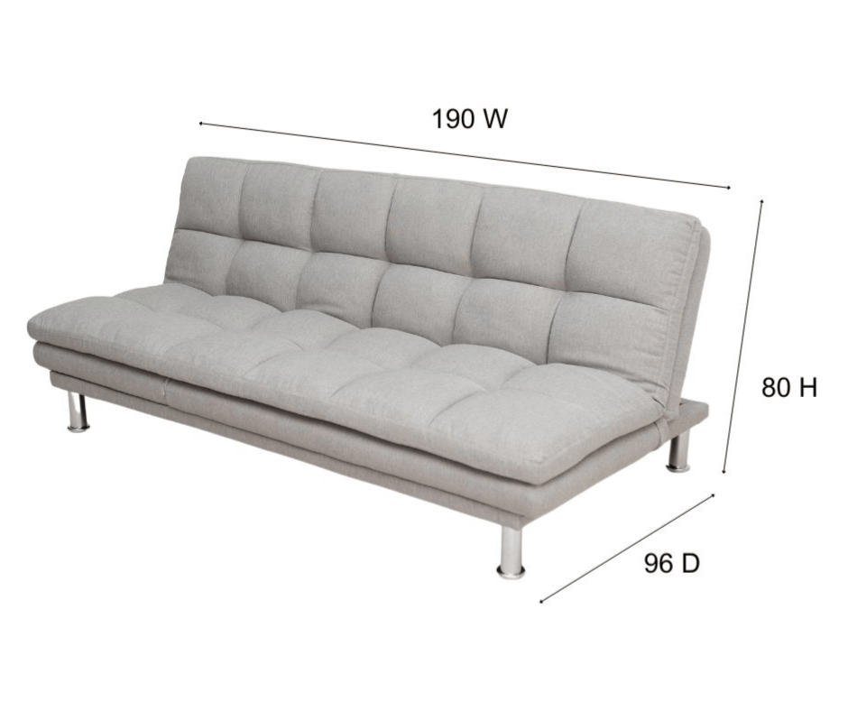 Vivian Sofa Bed - Light Grey - DLB Furniture