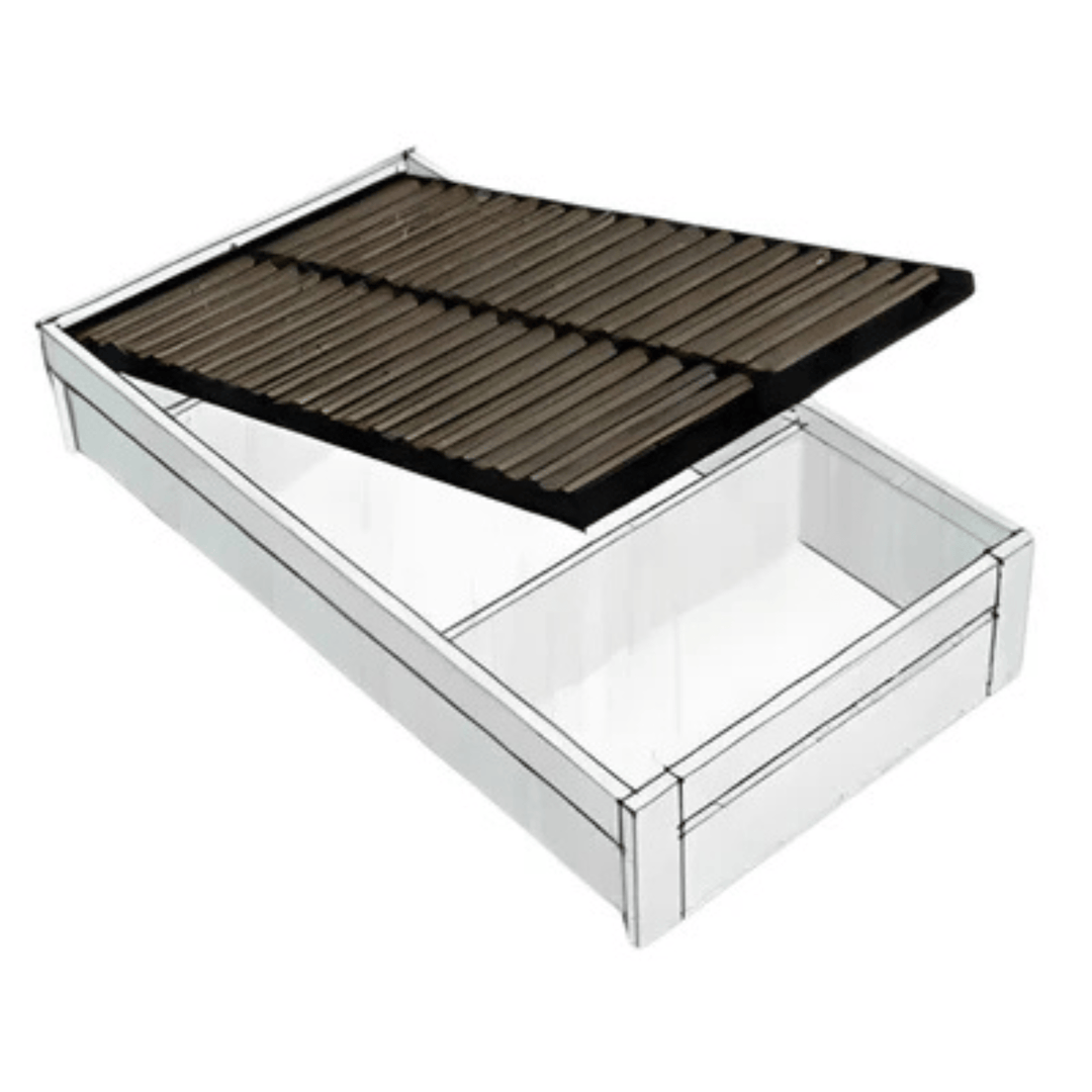 Edgecliff Bed Frame Double Cement Grey - DLB Furniture