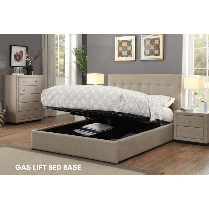 Pria Fabric King Single Bed Frame - DLB Furniture
