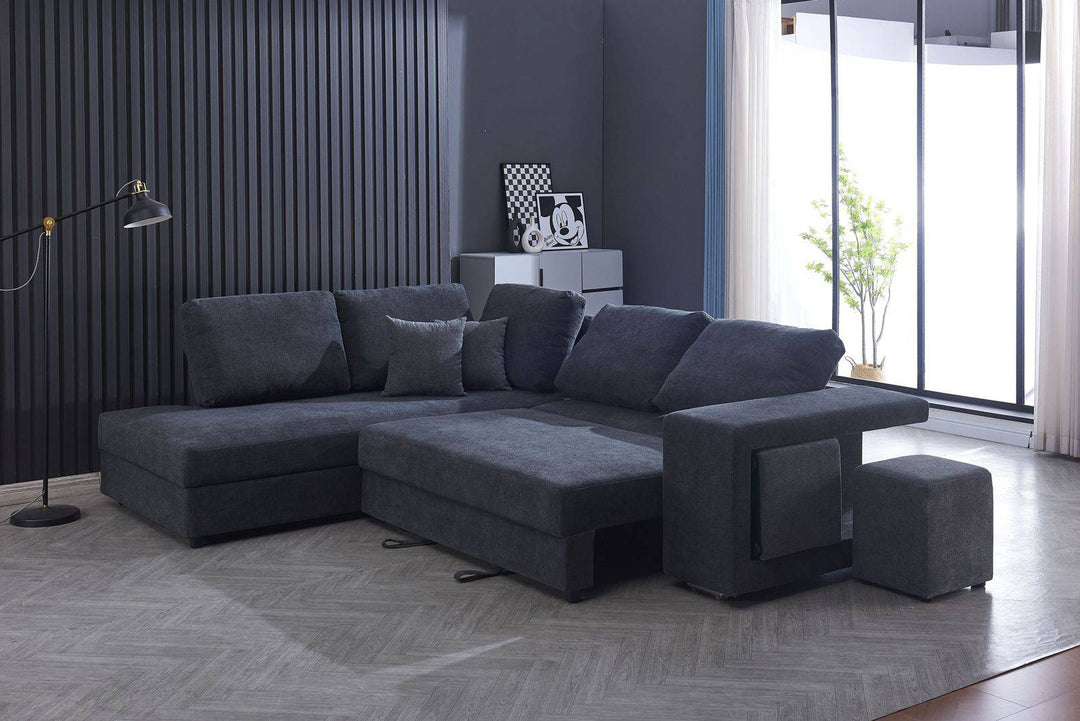 Rio 5 Seater Chaise Lounge Sofa Bed - DLB Furniture