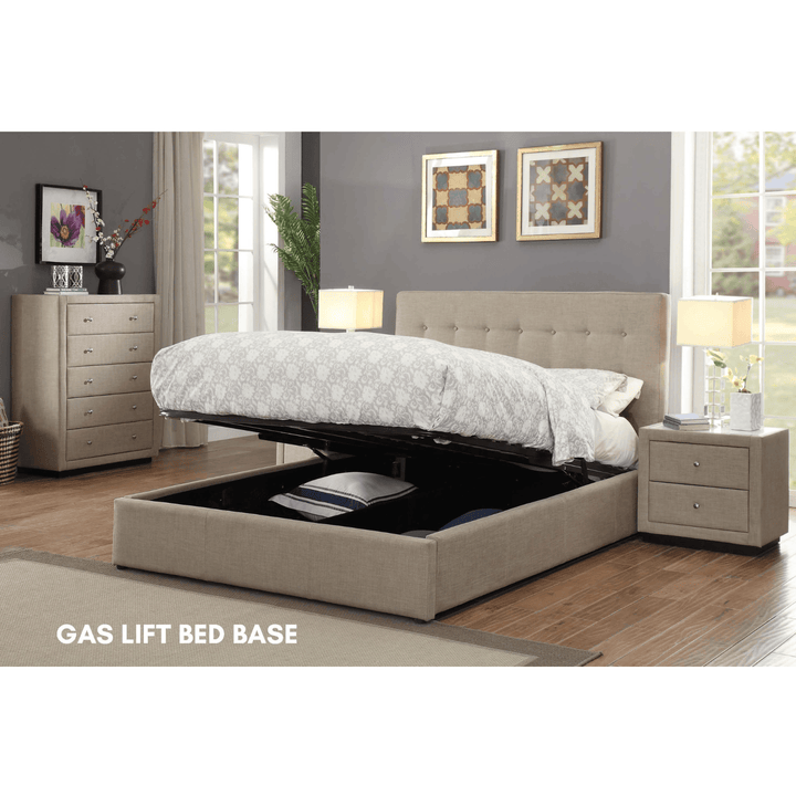 Pria Fabric Single Bed Frame - DLB Furniture