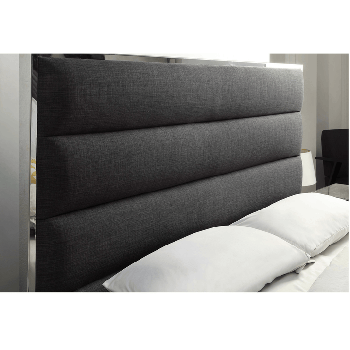 Lewis Fabric King Bed Frame - DLB Furniture