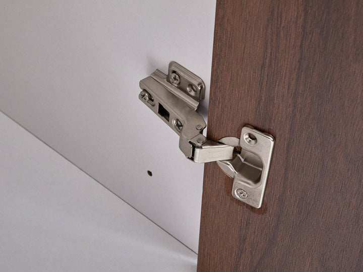 Dia 2 Tone Walnut and white 4 doors wardrobe - Easy Home Furniture