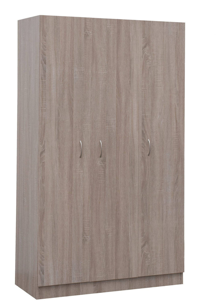 Metis 3 Doors Combo Oak Wardrobe - Easy Home Furniture