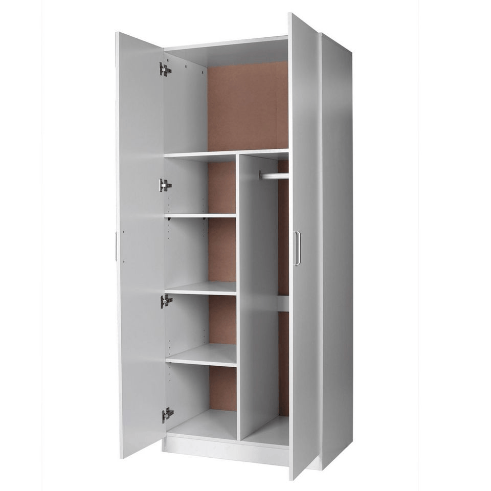Beli 2 Door Combo White Wardrobe