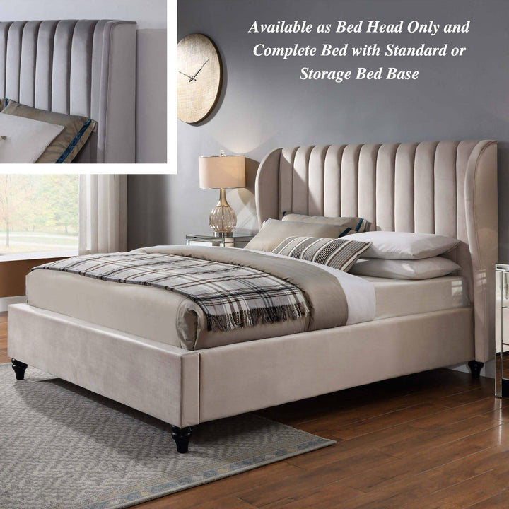 Belair Velvet Bed Frame Queen - DLB Furniture