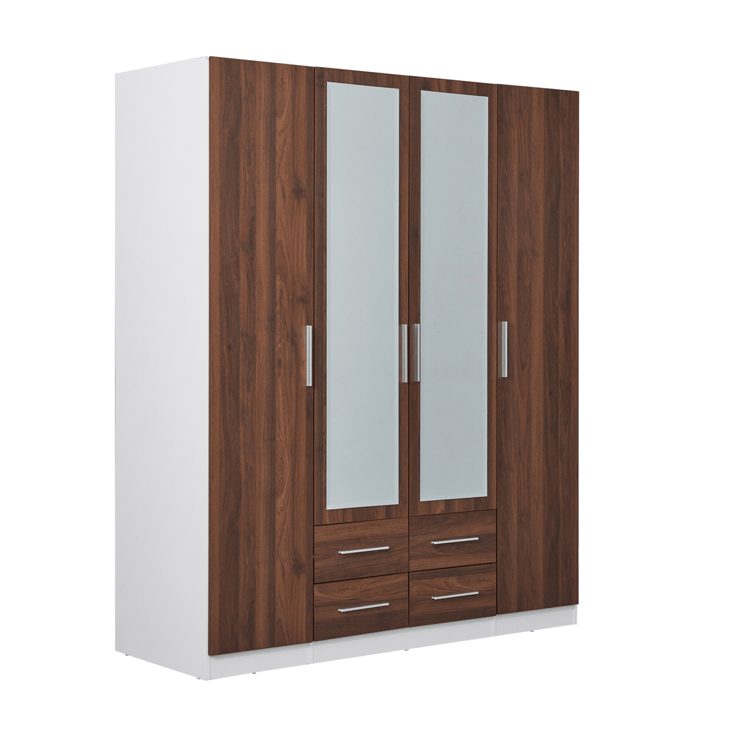 Beli 2 Tone 4 Door Wardrobe