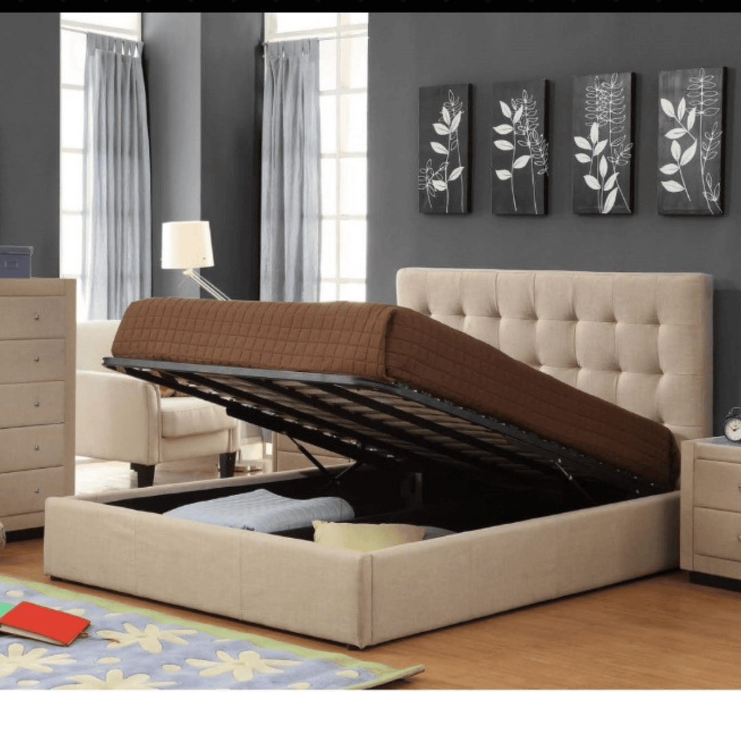 Brooklyn Fabric Double Bed Frame - DLB Furniture