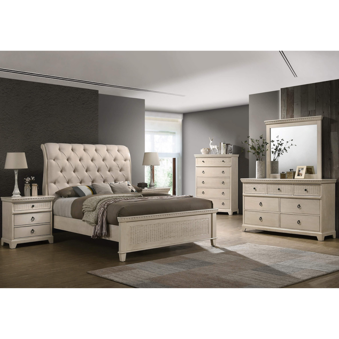 Sausalito Velvet Queen Bed Frame