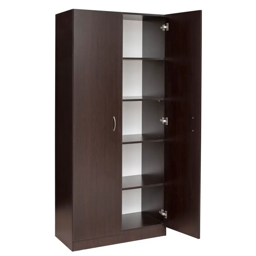 Metis 2 door Pantry Cupboard Walnut - DLB Furniture