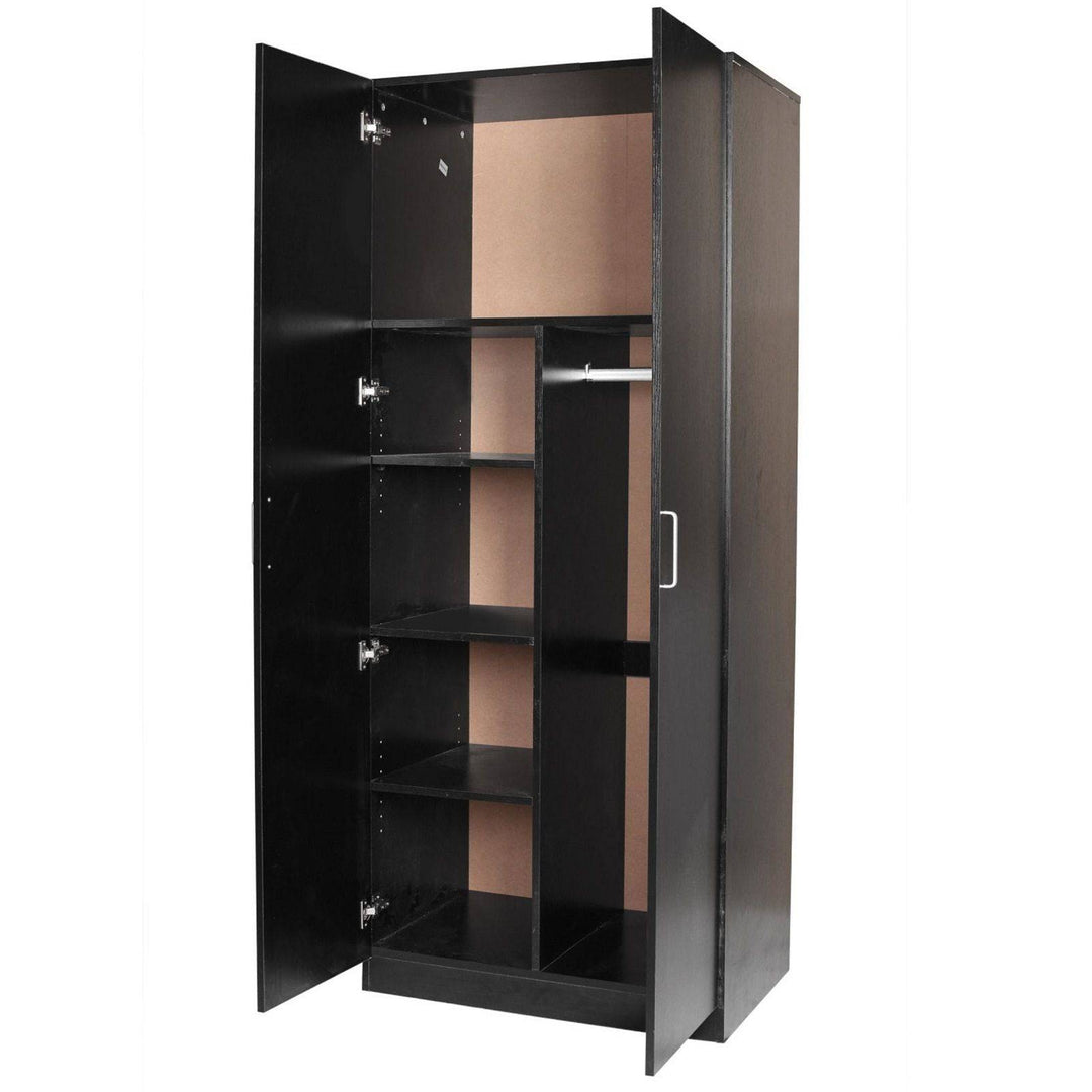 Dia 2 Door Wardrobe Combo Black - Easy Home Furniture