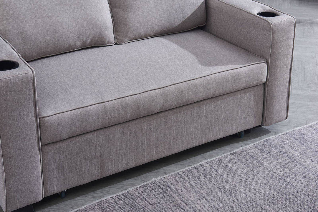 Miles 2 seater Sofa bed - Beige - DLB Furniture