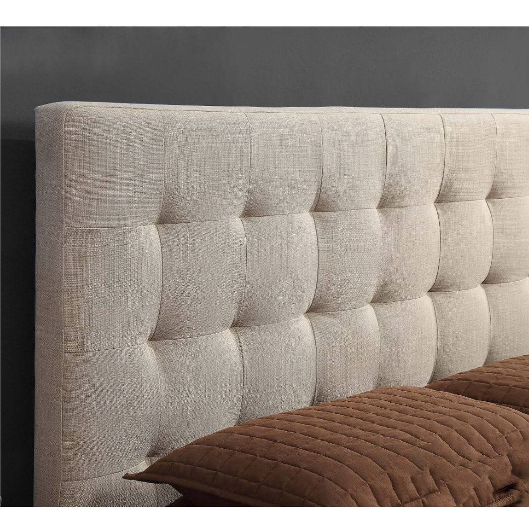 Brooklyn Fabric King Single Bed Frame - DLB Furniture