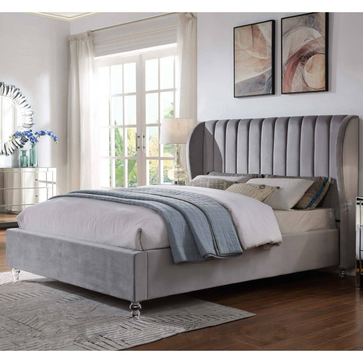 Belair Velvet Bed Frame Queen - DLB Furniture