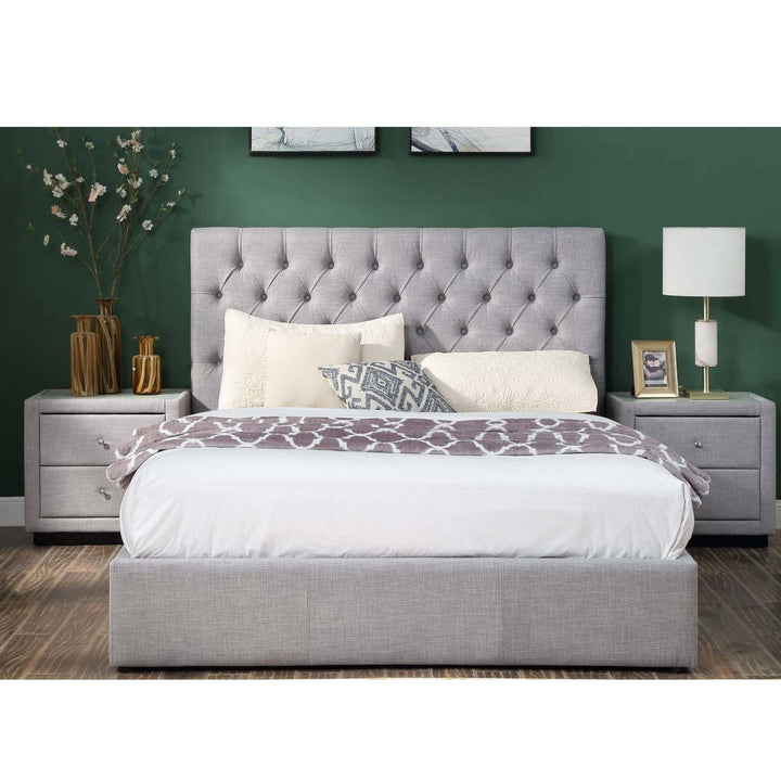 Cameo Fabric Queen Bed - DLB Furniture