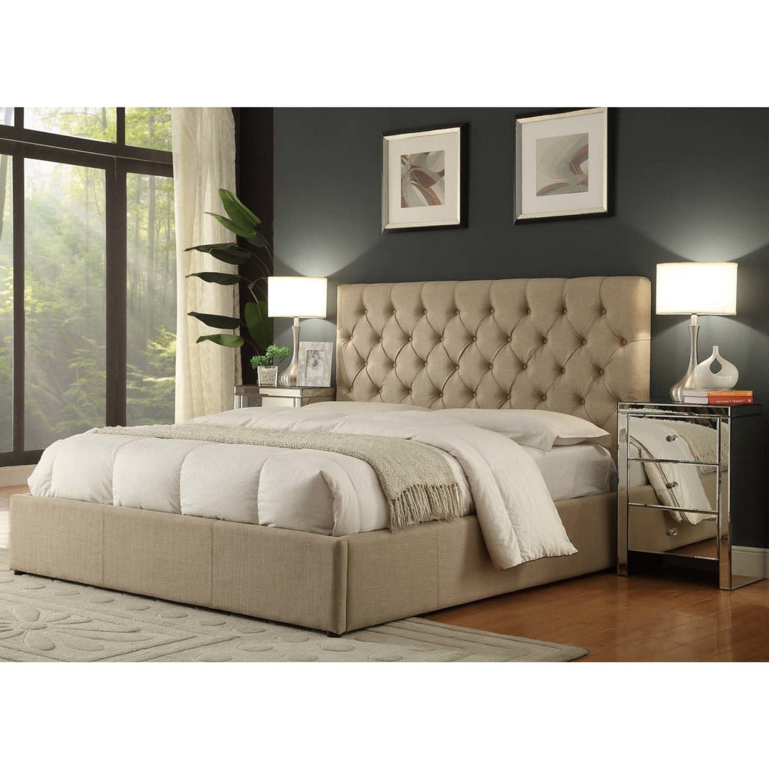Cameo Fabric Queen Bed - DLB Furniture
