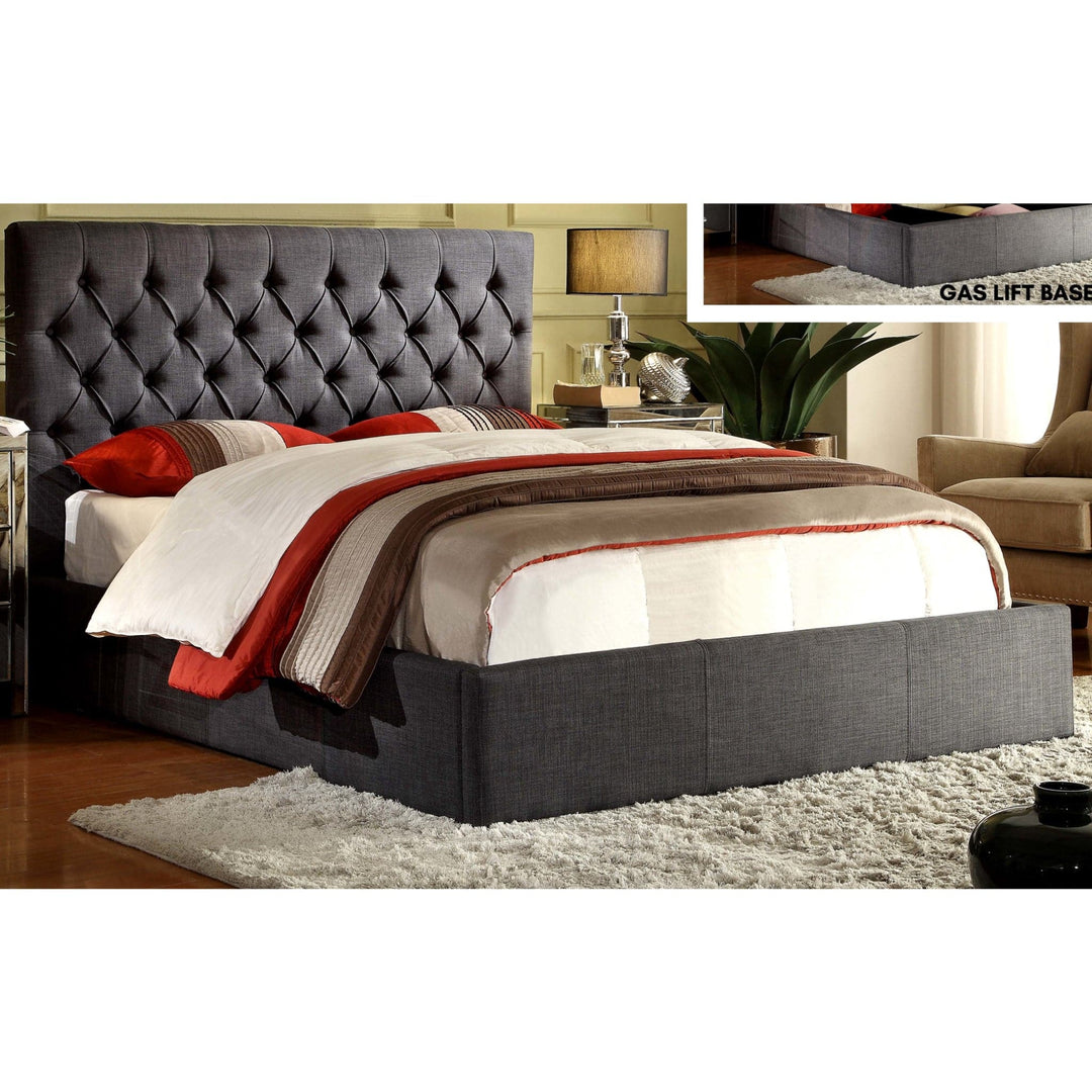 Cameo Fabric Queen Bed - DLB Furniture