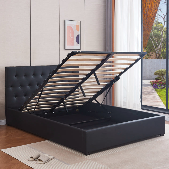 Fewa Gas Lift Storage King Bed Frame
