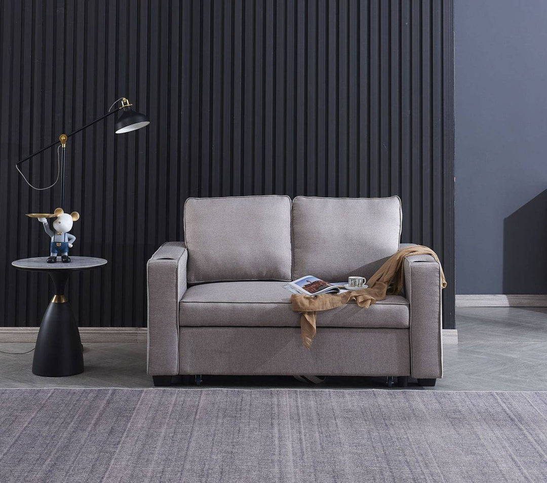 Miles 2 Seater Sofa Bed- Dark Grey - DLB Furniture