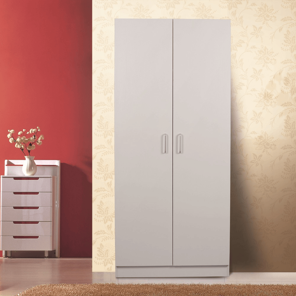 Beli 2 Door Hanging White Wardrobe