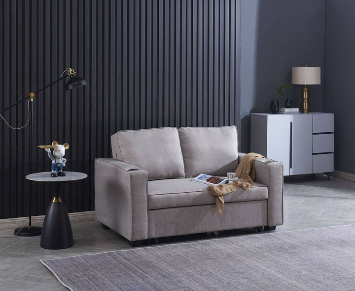 Miles 2 seater Sofa bed - Beige - DLB Furniture