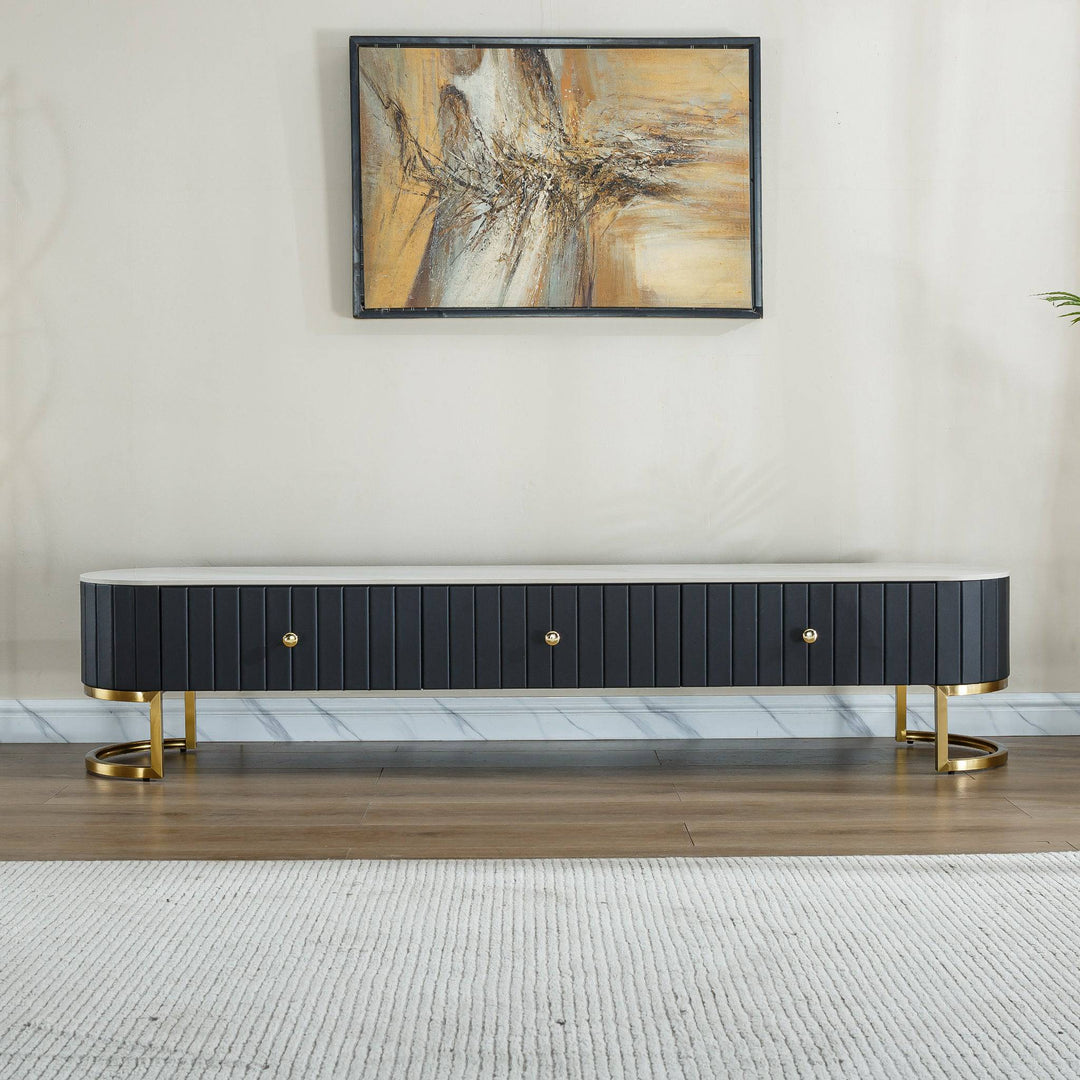 Black TV unit