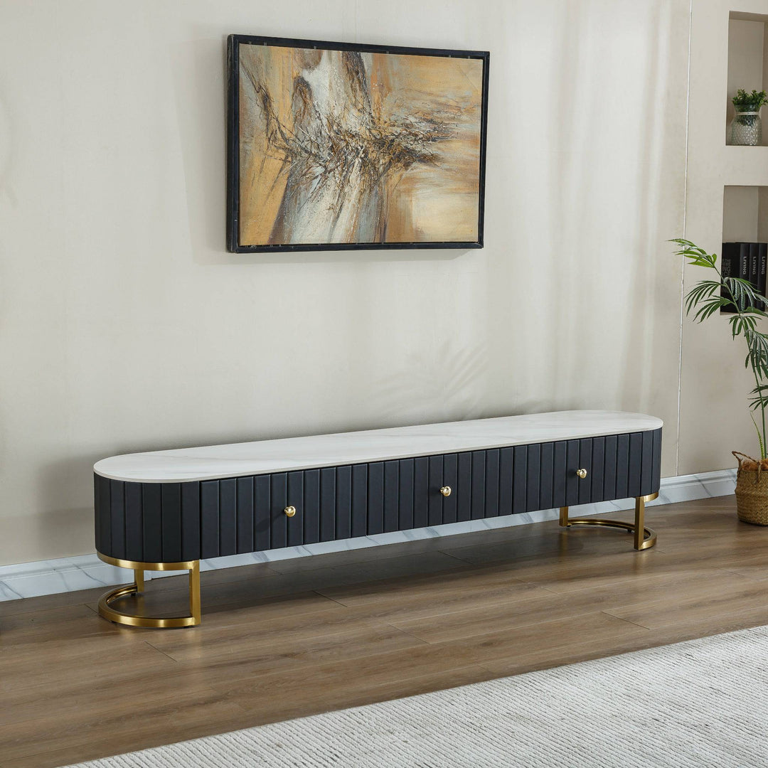 Black TV unit