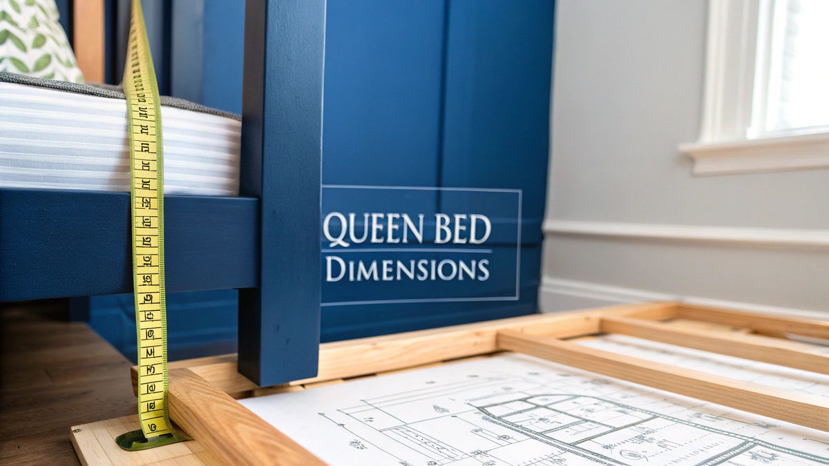Dimensions of a queen bed frame: An Australian luxury guide – DLB Furniture