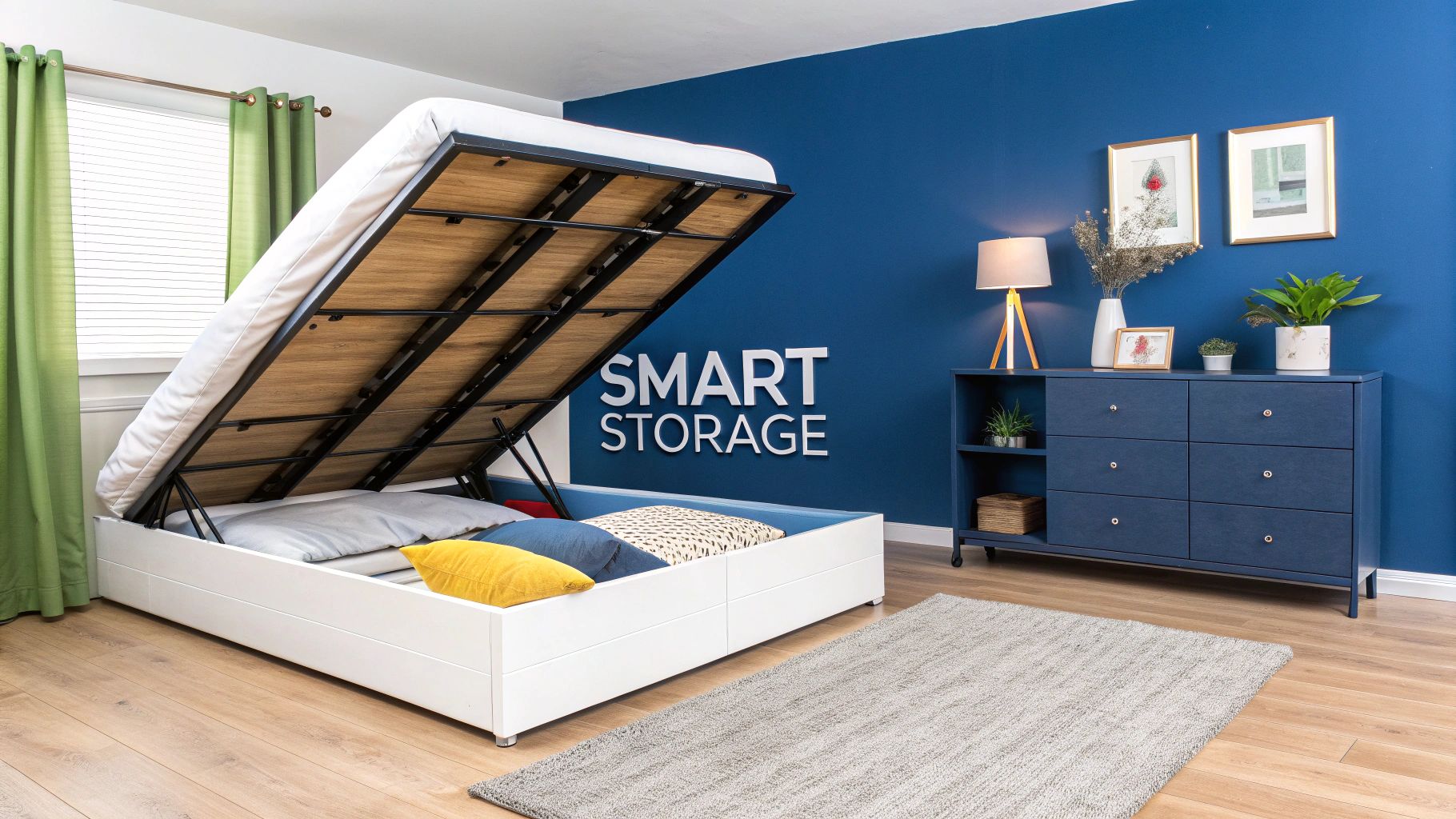 Gas Lift Queen Bed Frame Guide to Smart Storage - DLB Furniture