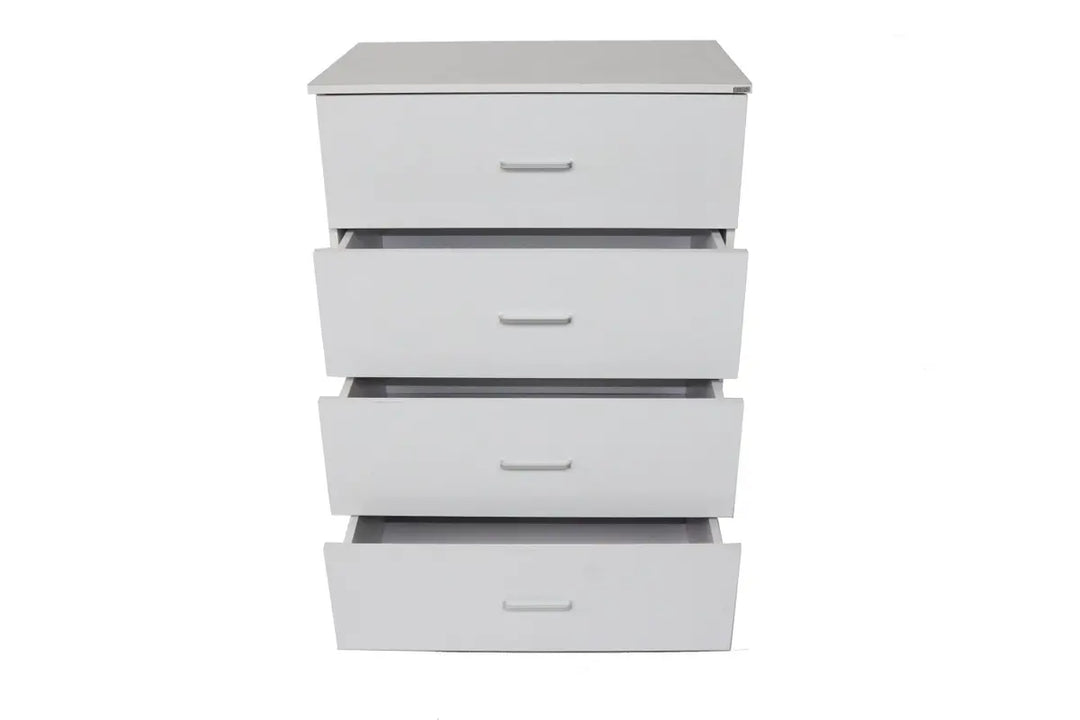 Dia 4 Drawers Tall boy Jumbo White - DLB Furniture