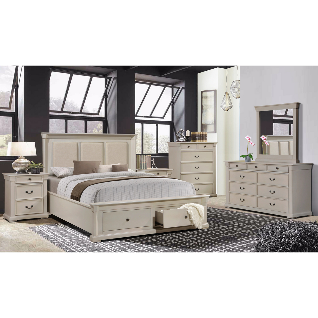 Long Island Queen Fabric Bed
