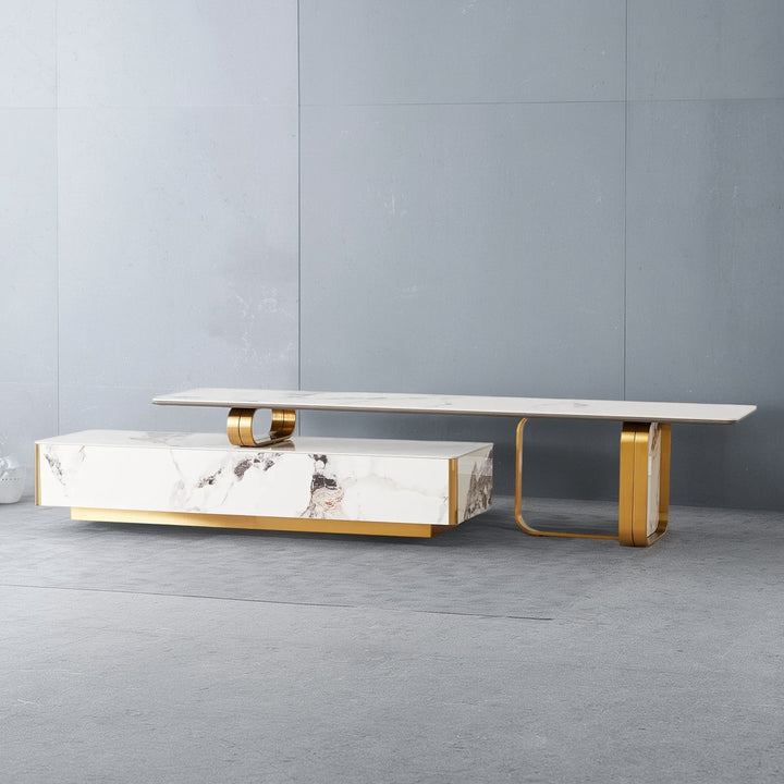 Catalyst TV Unit with Peda Phillipine Top 2 drawers - DLB Furniture