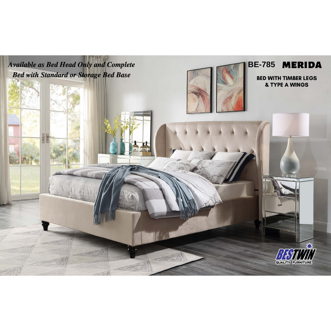 Merida Double Velvet Bed